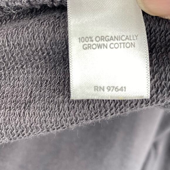 J. Jill Pure Jill Asymmetric Drape Collar Gray Lagenlook Organic Cotton Jacket S - Picture 6 of 8